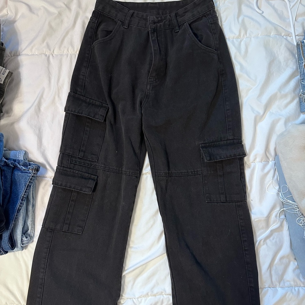 Black Cargo Pants